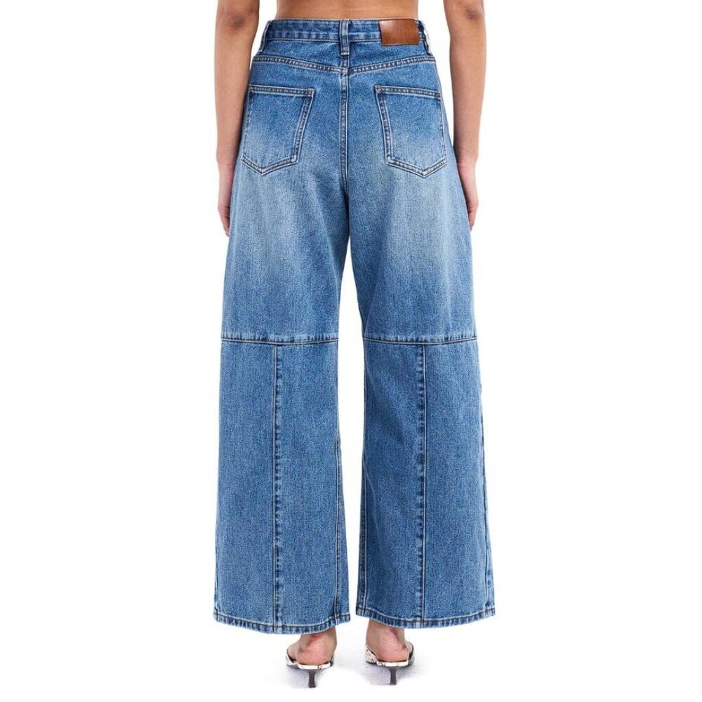 YUMI ROW Women's Fern Washed Denim Size S In Blue - Picture 2 of 8